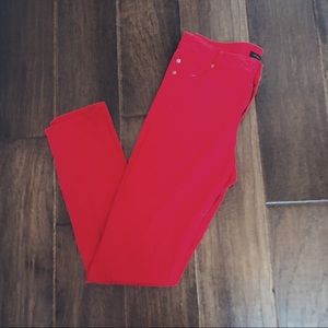 Celebrity Gold Red Jeans